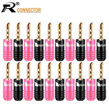 20pcs Speaker Banana Plug Connector No Soldering Copper Jack Male Plug Screw Wire Adapter for Audio Video Cable Connector
20pcs Speaker Banana Plug Connector No Soldering Copper Jack Male Plug Screw Wire Adapter for Audio Video Cable Connector