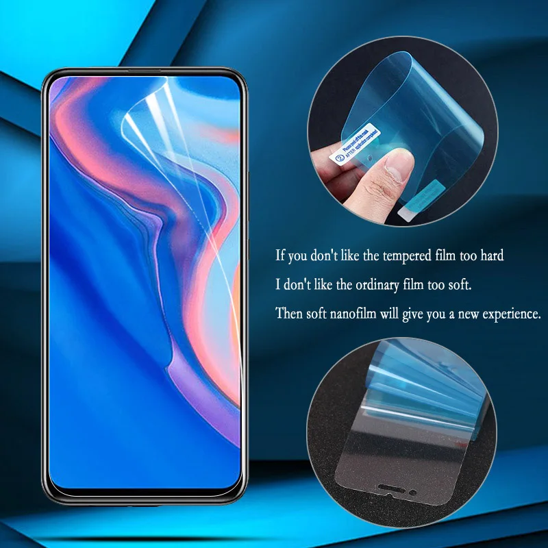 Нано Взрывозащищенная пленка для Huawei P30 Mate 30 lite P20 Pro Защитная экрана Honor 20 Lite Play 3e