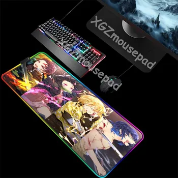 XGZ Large RGB Gaming Mouse Pad Black Lock Edge Anime Devil Lightning Swordsman Computer Desk Mat Speed Rubber Stripe Non-slip
XGZ Large RGB Gaming Mouse Pad Black Lock Edge Anime Devil Lightning Swordsman Computer Desk Mat Speed Rubber Stripe Non-slip
