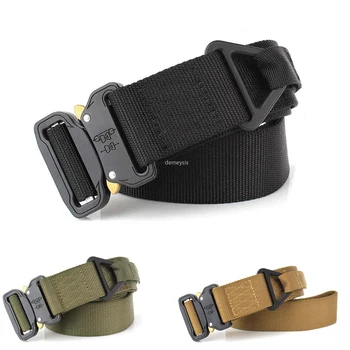 Nylon Army Tactical Waist Belt Quick Release Metal Buckle Outdoor Shooting Hunting Belts Police Heavy Duty Training Belt 4.5cm
Nylon Army Tactical Waist Belt Quick Release Metal Buckle Outdoor Shooting Hunting Belts Police Heavy Duty Training Belt 4.5cm