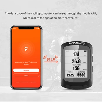 Smart GPS Cycling Computer Bike with BT 5.0 ANT+ Function Wireless Speedometer Auto Backlight IPX7 Accurate Bike Computer
Smart GPS Cycling Computer Bike with BT 5.0 ANT+ Function Wireless Speedometer Auto Backlight IPX7 Accurate Bike Computer