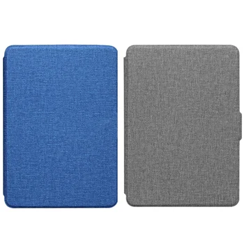 2Pcs Cloth Texture Smart Case for Kindle Paperwhite 10Th 2019 PU Leather Case Hard Cover - Gray & Blue
2Pcs Cloth Texture Smart Case for Kindle Paperwhite 10Th 2019 PU Leather Case Hard Cover - Gray & Blue