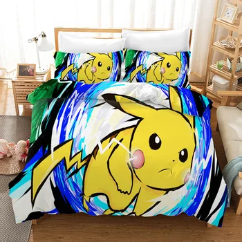 3D Pikachu Pokemon Print Bedding Set Duvet Covers Pillowcases One Piece Comforter Bedding Sets Bedclothes Bed Linen 08
3D Pikachu Pokemon Print Bedding Set Duvet Covers Pillowcases One Piece Comforter Bedding Sets Bedclothes Bed Linen 08