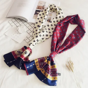 15*145 Women's small silk scarf long spring and autumn versatile winter small scarf Fashion professional long scarf accessories
15*145 Women's small silk scarf long spring and autumn versatile winter small scarf Fashion professional long scarf accessories