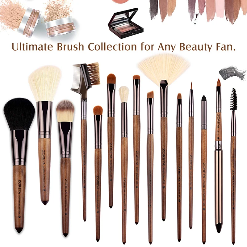 Zoreya 15Pcs Wooden Handle Makeup Brushes Set Eye Shadow Blending Eyeliner Eyelash Eyebrow Brushes For Makeup
Zoreya 15Pcs Wooden Handle Makeup Brushes Set Eye Shadow Blending Eyeliner Eyelash Eyebrow Brushes For Makeup