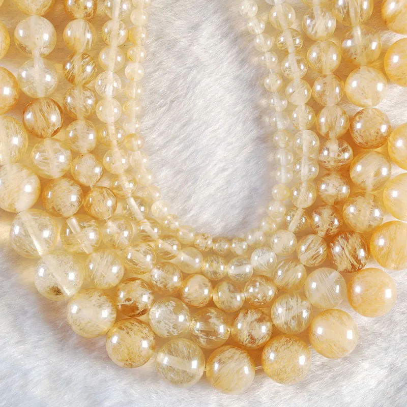 Natural Yellow Volcano Quartz Gems Stones Round Spacer Loose Beads For Jewelry Making DIY Charm Bracelets Accessories
Natural Yellow Volcano Quartz Gems Stones Round Spacer Loose Beads For Jewelry Making DIY Charm Bracelets Accessories