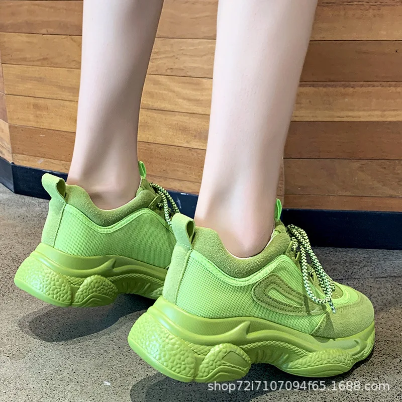Summer Mixed Colors Dad Shoes Women's 2019 New Style Punched Sheet Surface INS Ultra-Fire Red Thick Bottomed Green Athletic Shoe
Summer Mixed Colors Dad Shoes Women's 2019 New Style Punched Sheet Surface INS Ultra-Fire Red Thick Bottomed Green Athletic Shoe
