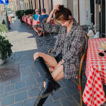 Suit Jacket Loose Coat Woman 2019 Suit Type Version Tassels Both Row Buckle Small Real Short Loose Coat
Suit Jacket Loose Coat Woman 2019 Suit Type Version Tassels Both Row Buckle Small Real Short Loose Coat