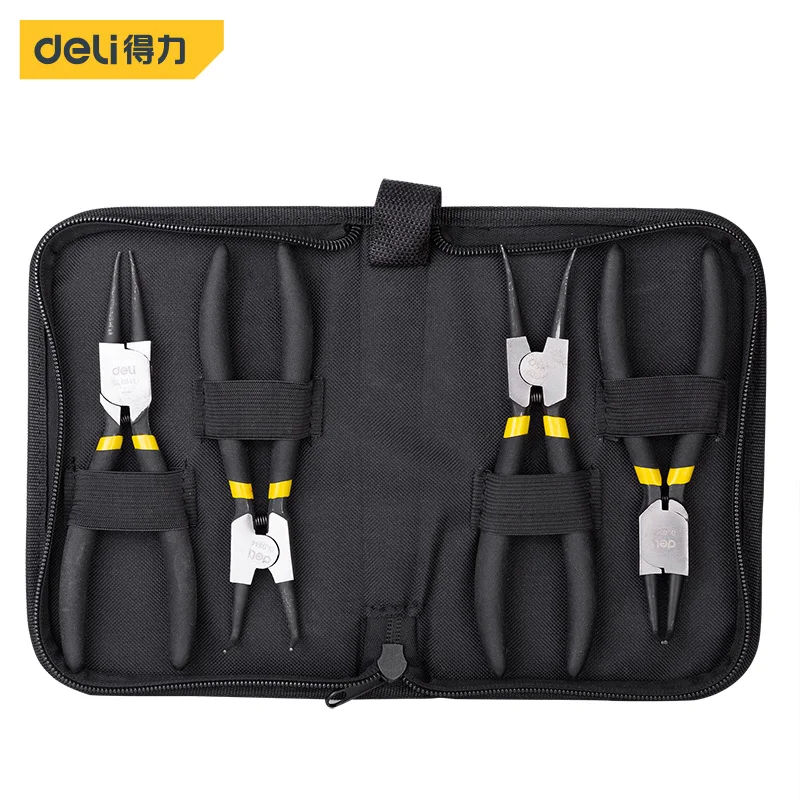 Deli Four Piece Set Of Snap Ring Pliers Hand Wire stripper Nippers Multipurpose tool Tool kits electric tools multi-function
Deli Four Piece Set Of Snap Ring Pliers Hand Wire stripper Nippers Multipurpose tool Tool kits electric tools multi-function