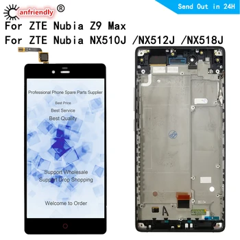 LCD display For ZTE Nubia Z9 Max NX510J NX512J NX518J Z9max LCD Display+Touch Screen Digitizer with frame Assembly Panel Glass
LCD display For ZTE Nubia Z9 Max NX510J NX512J NX518J Z9max LCD Display+Touch Screen Digitizer with frame Assembly Panel Glass