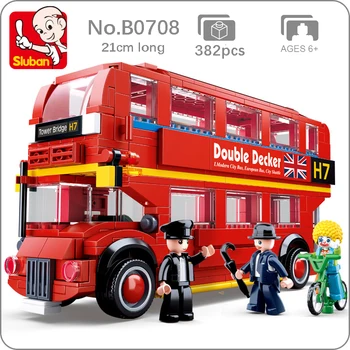 Sluban B0708 Model Bricks London Double Decker Bus Red Car DIY Model 382pcs Mini Building Blocks Bricks Toy for Children no Box
Sluban B0708 Model Bricks London Double Decker Bus Red Car DIY Model 382pcs Mini Building Blocks Bricks Toy for Children no Box