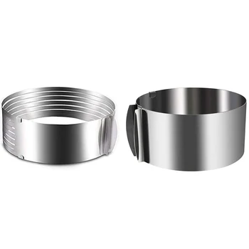 Adjustable Stainless Scalable Mousse Cake Ring Layer Slicer Cutter Mould Height 24-30CM,16-30CM
Adjustable Stainless Scalable Mousse Cake Ring Layer Slicer Cutter Mould Height 24-30CM,16-30CM
