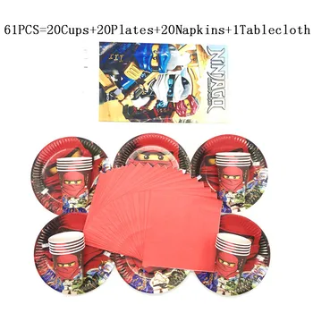 61pcs Legoing Ninjago Cartoon Kids Birthday Party Ninjago Disposable Decorations Supplies Cups Plates Napkins Tablecloth Sets
61pcs Legoing Ninjago Cartoon Kids Birthday Party Ninjago Disposable Decorations Supplies Cups Plates Napkins Tablecloth Sets