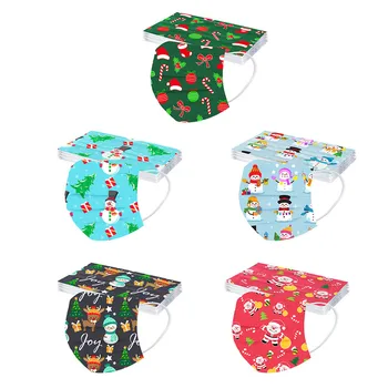 50pcs Child Kid's Snowman Masks Christmas Mask Masque Disposable Face Mask Industrials 3ply Non-woven Loop Mask Mascarilla
50pcs Child Kid's Snowman Masks Christmas Mask Masque Disposable Face Mask Industrials 3ply Non-woven Loop Mask Mascarilla
