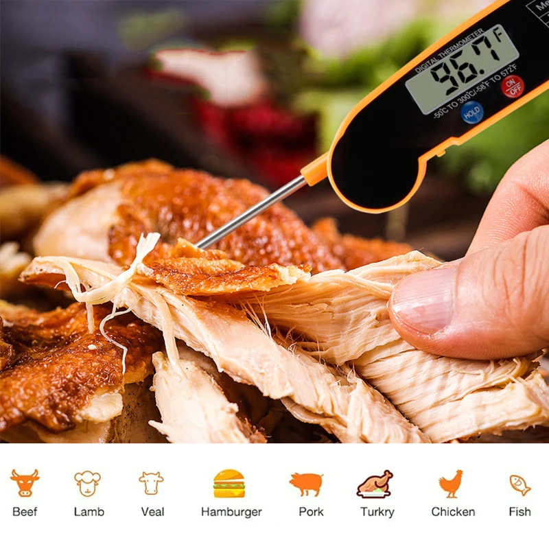 High Accurate Electronic Food Thermometer For Meat Water Milk Cooking BBQ Professional Barbecue Probe Temperature Meter
High Accurate Electronic Food Thermometer For Meat Water Milk Cooking BBQ Professional Barbecue Probe Temperature Meter