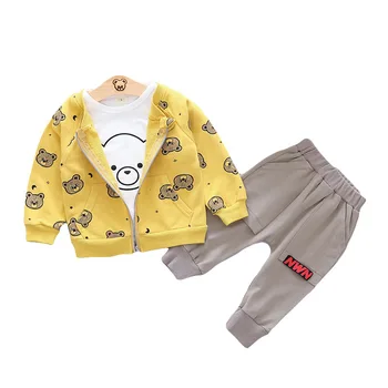 New Spring Autumn Children Clothes Baby Boy Girls Cartoon Jacket T Shirt Pants 3Pcs/sets Kids Infant Clothing Toddler Sportswear
New Spring Autumn Children Clothes Baby Boy Girls Cartoon Jacket T Shirt Pants 3Pcs/sets Kids Infant Clothing Toddler Sportswear