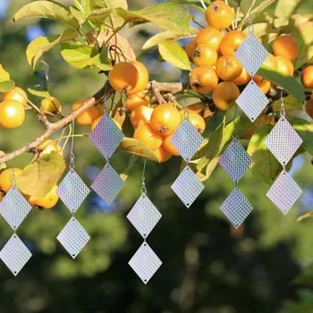 8Pcs Creative Bird Repellent Tool Laser Reflective Diamond Shaped Effective Hanging Birds Repellant For Patio Garden House
8Pcs Creative Bird Repellent Tool Laser Reflective Diamond Shaped Effective Hanging Birds Repellant For Patio Garden House