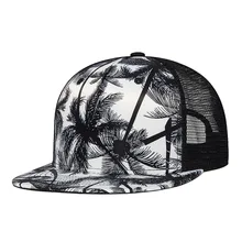 Casual Summer Flat-brimmed Trucker Hat Men Women Mesh Baseball Cap Coconut Tree Print Snapback Sun Hat Headwear Outdoor Unisex
Casual Summer Flat-brimmed Trucker Hat Men Women Mesh Baseball Cap Coconut Tree Print Snapback Sun Hat Headwear Outdoor Unisex
