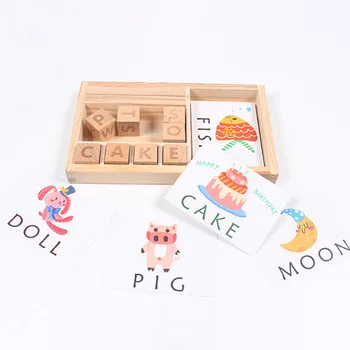 Early Learning Alphabet Cards Funny Matching English Word Wooden Letters Literacy Spelling Game Blocks Cognitive Educational Toy
Early Learning Alphabet Cards Funny Matching English Word Wooden Letters Literacy Spelling Game Blocks Cognitive Educational Toy