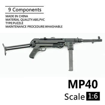 1:6 MP40 Submachine Gun World War II Plastic Assembled Firearm Puzzle Model For 12" Soldiers Military Weapons Building Blocks
1:6 MP40 Submachine Gun World War II Plastic Assembled Firearm Puzzle Model For 12" Soldiers Military Weapons Building Blocks