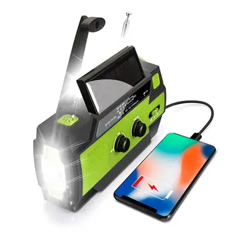 ET Multifunctional Emergency Weather Radio Flashlight Dynamo AM/FM/WB Radio 4000mAh Power Bank Charger LED Flashlight Waterproof
ET Multifunctional Emergency Weather Radio Flashlight Dynamo AM/FM/WB Radio 4000mAh Power Bank Charger LED Flashlight Waterproof