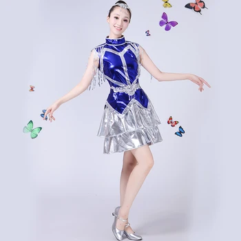 Chinese Style Jazz Dance Performance One Piece Dress Female Teams Dancer Modern Dancing Show Costumes Bright Sequins Stage Wears
Chinese Style Jazz Dance Performance One Piece Dress Female Teams Dancer Modern Dancing Show Costumes Bright Sequins Stage Wears
