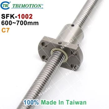 TBI 1002 Miniature Ball Screw 2 mm lead 10mm Diameter with SFK1002 Ballnut C7 precision 600mm 650mm 700mm
TBI 1002 Miniature Ball Screw 2 mm lead 10mm Diameter with SFK1002 Ballnut C7 precision 600mm 650mm 700mm