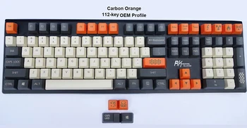 112-key OEM Thick PBT Keycaps Retro Style Duke Orange Laser-Etched for Cherry MX Switches of Mechanical Keyboard
112-key OEM Thick PBT Keycaps Retro Style Duke Orange Laser-Etched for Cherry MX Switches of Mechanical Keyboard