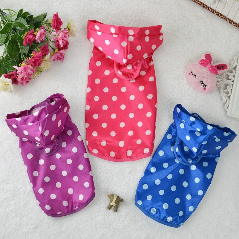 Portable Dogs Raincoat Waterproof Dog Puppy Dot Coat Dog Leisure Hoodies Apparel Raincoat Jacket Pet Costume For Small Dogs
Portable Dogs Raincoat Waterproof Dog Puppy Dot Coat Dog Leisure Hoodies Apparel Raincoat Jacket Pet Costume For Small Dogs