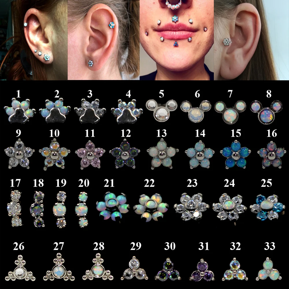 1Pcs 16g Zircon&Opal Stone Labret Monroe Lip Stud Ring Opal Ear Cartilage Tragus Helix Earring Piercing Body Jewelry
1Pcs 16g Zircon&Opal Stone Labret Monroe Lip Stud Ring Opal Ear Cartilage Tragus Helix Earring Piercing Body Jewelry