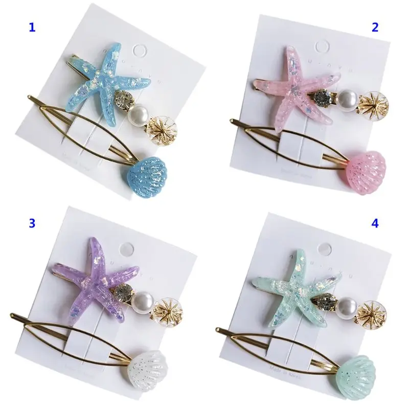1 Set New Fashion Starfish Shell Set Hairpins Girls Popular Version Hair Clip Side Hairpin Jewelry
1 Set New Fashion Starfish Shell Set Hairpins Girls Popular Version Hair Clip Side Hairpin Jewelry
