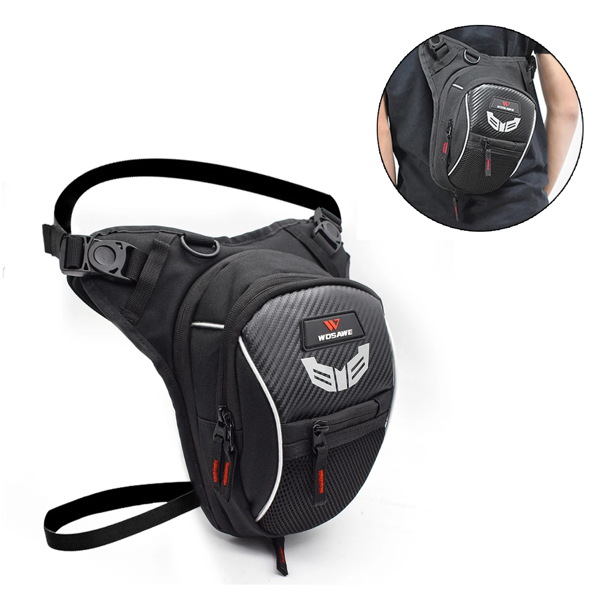 WASAWE Motorcycle Fanny Pack Racing Drop Leg Waist Bag Moto Cycling Riding Traveling Tactical Waist Pack Oxford Leg Bag
WASAWE Motorcycle Fanny Pack Racing Drop Leg Waist Bag Moto Cycling Riding Traveling Tactical Waist Pack Oxford Leg Bag