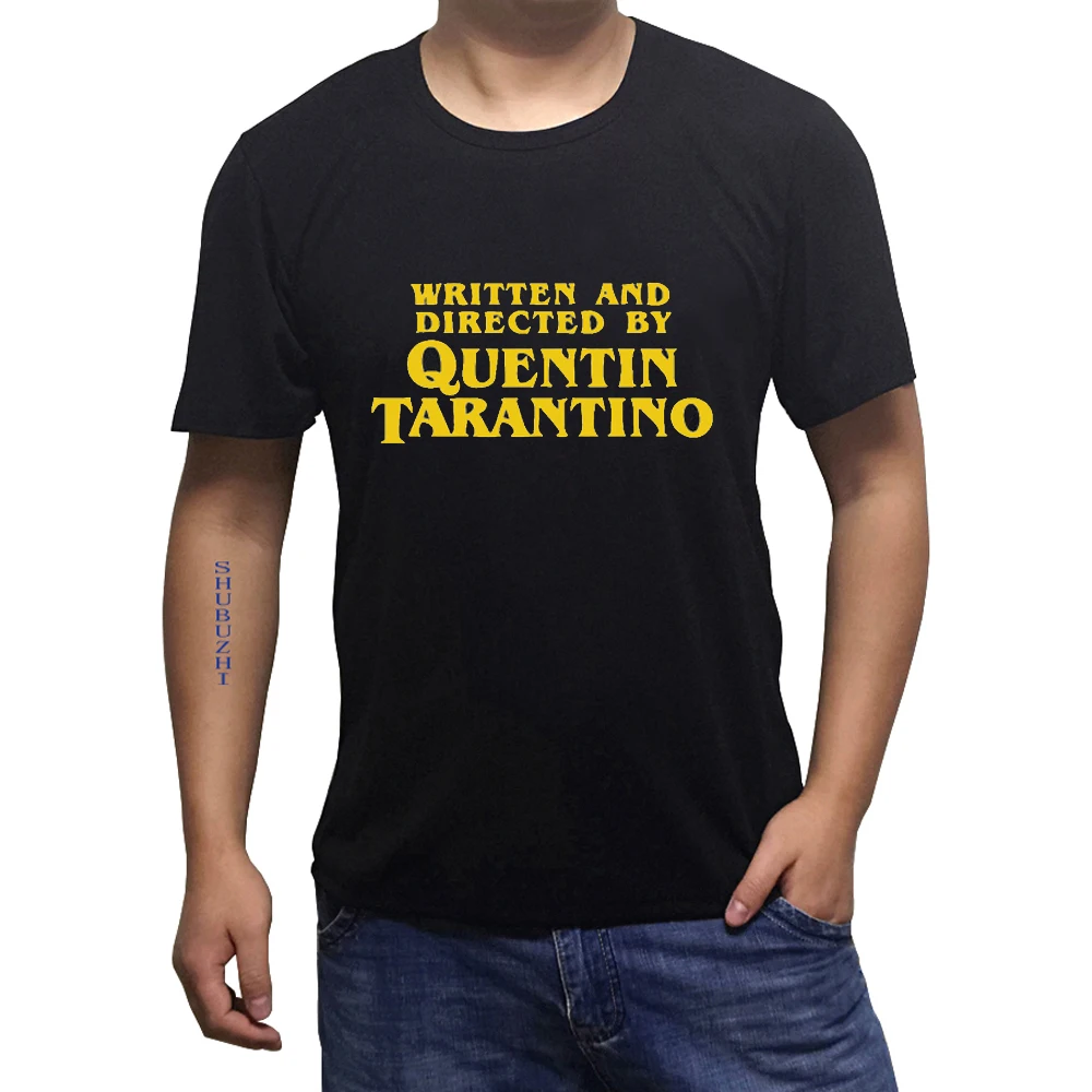 Written and Directed T-Shirt Quentin Tarantino Graphic Pulp Fiction Casual O-Neck High Quality Funny Tops Clothing Letter Tshirt
Written and Directed T-Shirt Quentin Tarantino Graphic Pulp Fiction Casual O-Neck High Quality Funny Tops Clothing Letter Tshirt