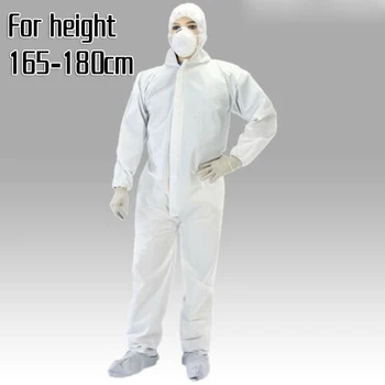 SMS White Coverall Isolation Suit Disposable Protective Clothing Elastic Unisex One Size Isolation Hooded Long Sleeve Coverall
SMS White Coverall Isolation Suit Disposable Protective Clothing Elastic Unisex One Size Isolation Hooded Long Sleeve Coverall