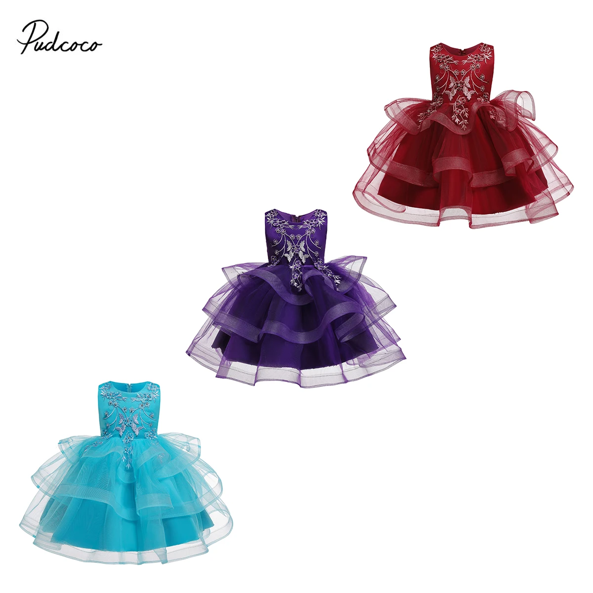 2019 Brand Formal Princes Dress For Girls Kid Baby Floral Embroidery Tulle Tutu Party Pegeant Bridesmaid Dresses 0-10Y 
2019 Brand Formal Princes Dress For Girls Kid Baby Floral Embroidery Tulle Tutu Party Pegeant Bridesmaid Dresses 0-10Y