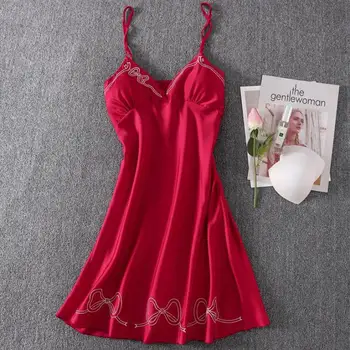 Satin Spaghetti Strap Nightdress Women Silky Sleepwear Print Bathrobe Intimate Lingerie Nightwear Sexy Kimono Gown Nightgown
Satin Spaghetti Strap Nightdress Women Silky Sleepwear Print Bathrobe Intimate Lingerie Nightwear Sexy Kimono Gown Nightgown