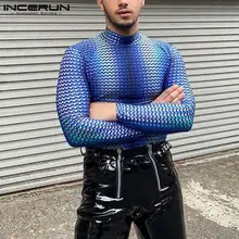 INCERUN Men Long Sleeve Tights Print Blue Stylish Tops 2021 Male Casual Streetwear Fish Scale Pattern Long-sleeved T-shirt S-5XL
INCERUN Men Long Sleeve Tights Print Blue Stylish Tops 2021 Male Casual Streetwear Fish Scale Pattern Long-sleeved T-shirt S-5XL