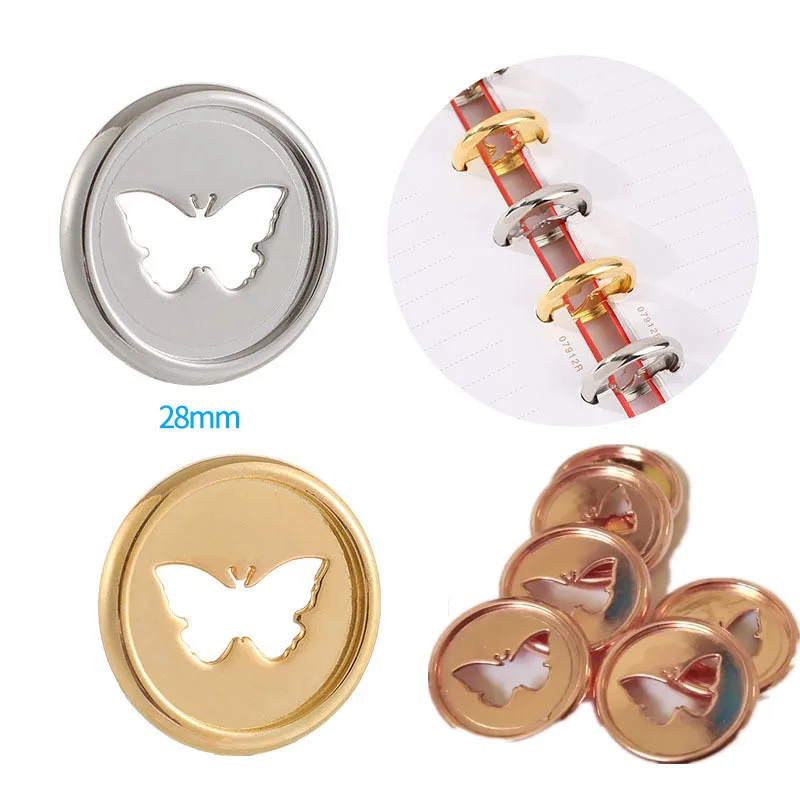 20PCS28mm Electroplated Ring Buckle Notebook Butterfly Hole Button Plastic Accessories Book Binder Binding CD Buckle
20PCS28mm Electroplated Ring Buckle Notebook Butterfly Hole Button Plastic Accessories Book Binder Binding CD Buckle