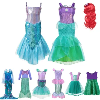 Girl Little Mermaid Princess Fancy Dress Up Costume Children Summer Dresses Kids Hallween Birthday Party Outfit Clothing
Girl Little Mermaid Princess Fancy Dress Up Costume Children Summer Dresses Kids Hallween Birthday Party Outfit Clothing