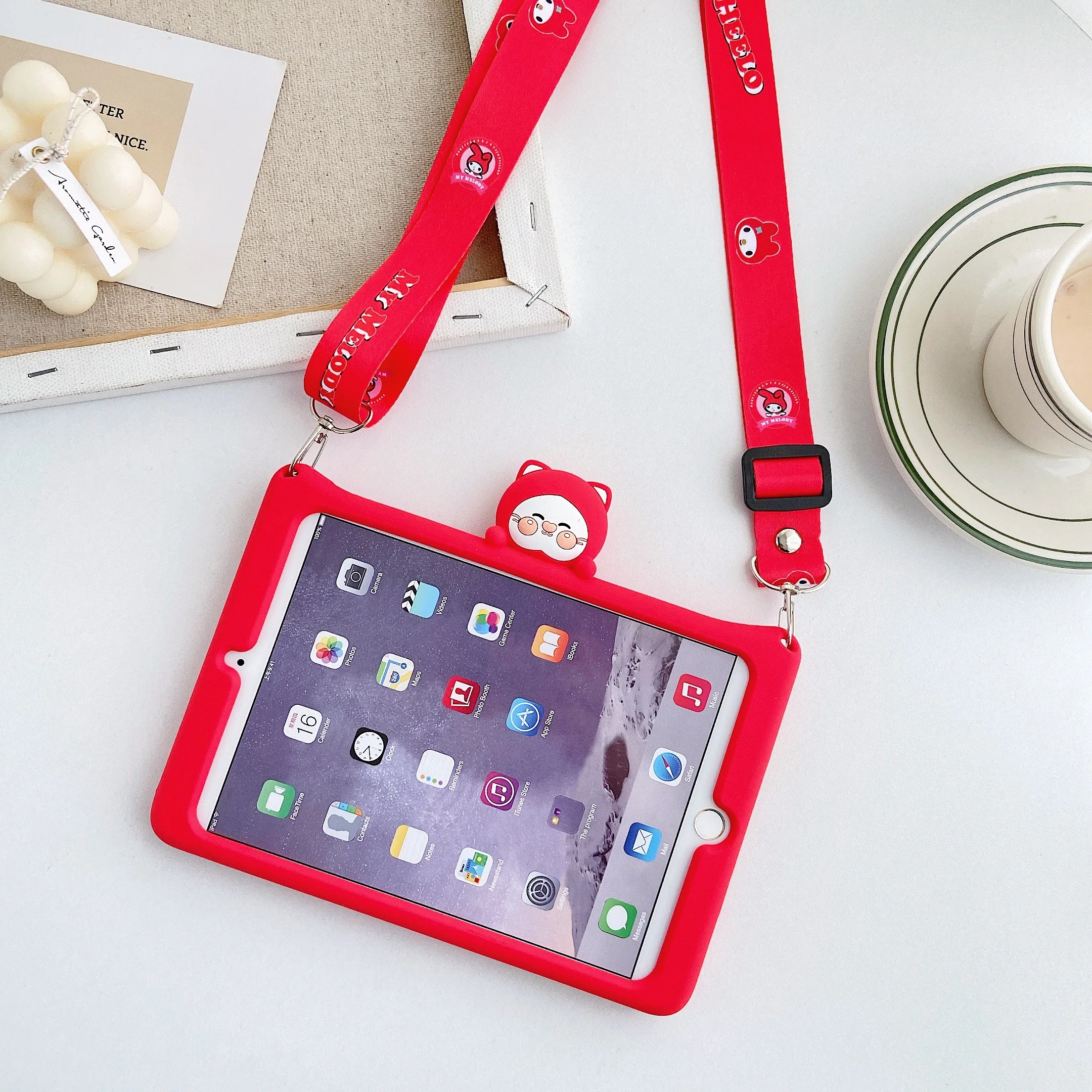 Cover For iPad 9.7 2017 2018 5th 6th 7th 10.2 Pro 9.7 11 Air Cartoon Kids Case For Mini 1 2 3 4 5 Silicon Funda + strap
Cover For iPad 9.7 2017 2018 5th 6th 7th 10.2 Pro 9.7 11 Air Cartoon Kids Case For Mini 1 2 3 4 5 Silicon Funda + strap
