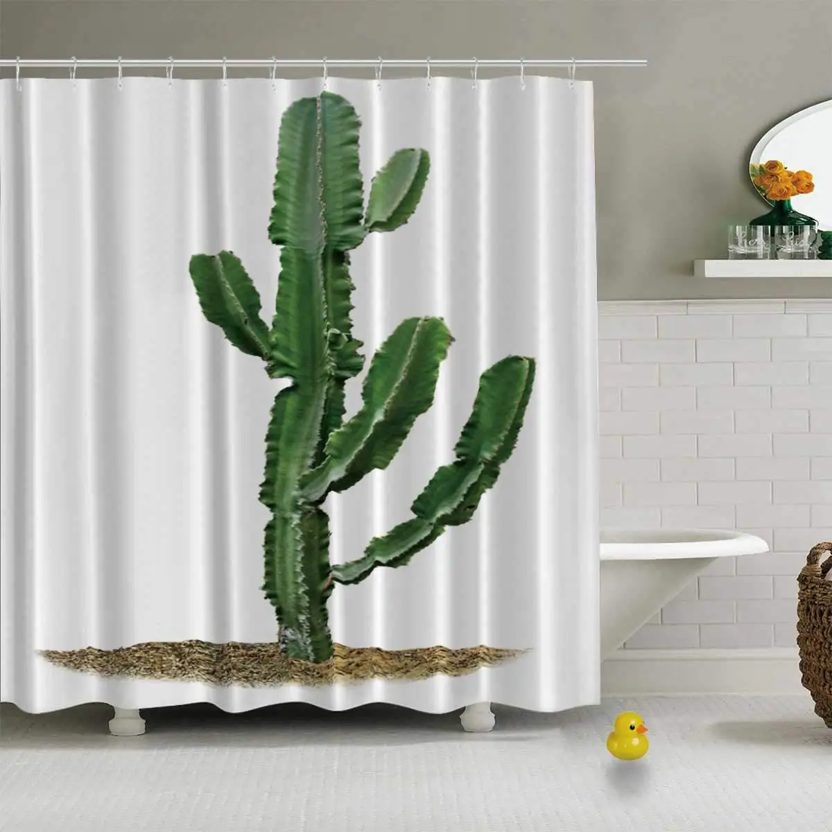 Cactus Isolated On White Background Photo Creative Shower Curtain for Home Office,72''L x 72''W
Cactus Isolated On White Background Photo Creative Shower Curtain for Home Office,72''L x 72''W