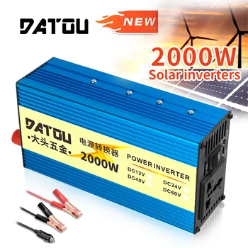 2000W Car Inverter Solar Battery 12V to 220V Voltage Converter Inverter Car Power Inverter Adapter Charger Car for House
2000W Car Inverter Solar Battery 12V to 220V Voltage Converter Inverter Car Power Inverter Adapter Charger Car for House