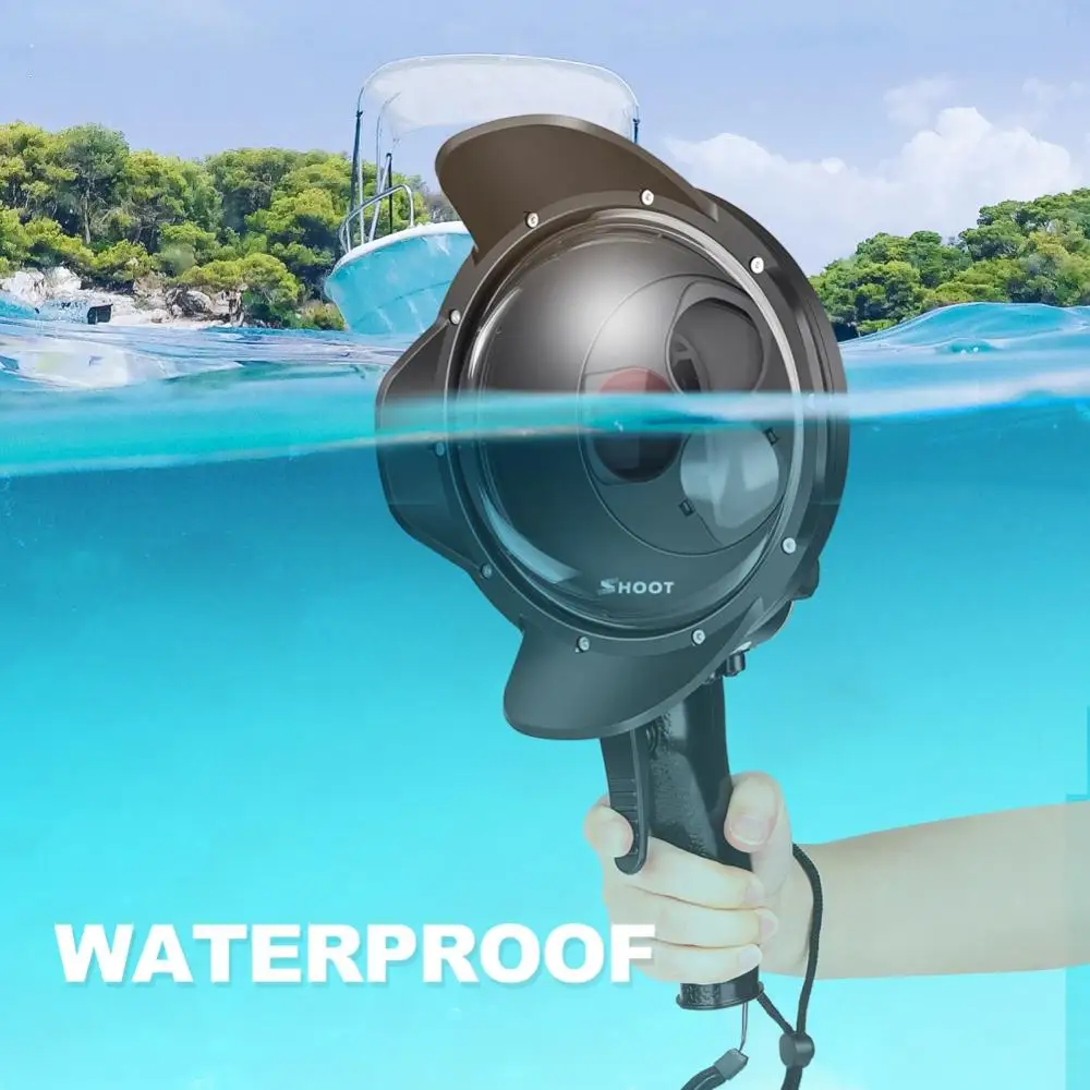 Diving Dome Port Waterproof Case Filter Switchable Dome for GoPro Hero 7 6 5 Dome Port Waterproof Diving Mask
Diving Dome Port Waterproof Case Filter Switchable Dome for GoPro Hero 7 6 5 Dome Port Waterproof Diving Mask