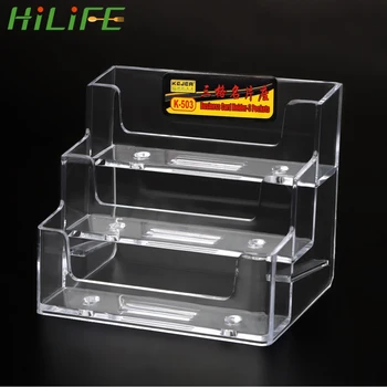 HILIFE Desk Shelf Box Storage Desktop Business Card Holder Exclusive Transparent Multi-layer Plastic Rack For the Exhibition
HILIFE Desk Shelf Box Storage Desktop Business Card Holder Exclusive Transparent Multi-layer Plastic Rack For the Exhibition