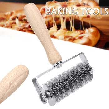 Stainless Stain Pizza Pastry Roll Cutter Embossed Shape Dough Press Decorating Tool Biscuit Pizza Net Roller Cutter For Baking 
Stainless Stain Pizza Pastry Roll Cutter Embossed Shape Dough Press Decorating Tool Biscuit Pizza Net Roller Cutter For Baking