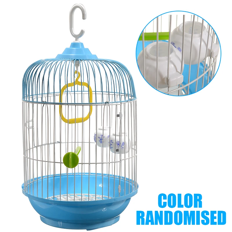 1set Bird SuppliesRound Bird Cage for Small Pet Parrot Bird Canary Cage Color Random
1set Bird SuppliesRound Bird Cage for Small Pet Parrot Bird Canary Cage Color Random