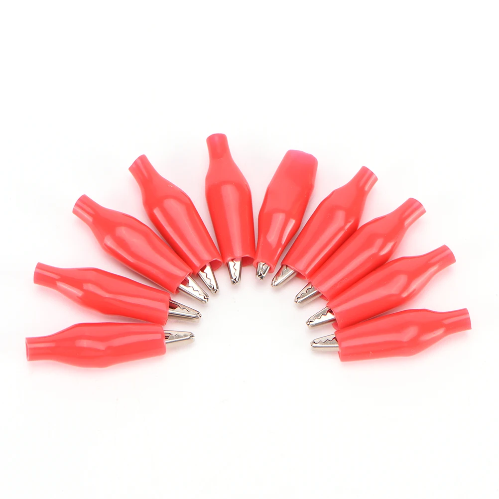 10pcs/lot 28MM Metal Alligator Clip Crocodile Electrical Clamp for Testing Probe Meter Red
10pcs/lot 28MM Metal Alligator Clip Crocodile Electrical Clamp for Testing Probe Meter Red