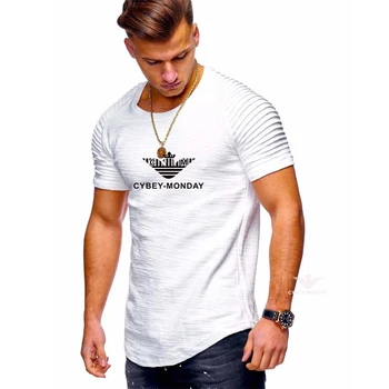 2020 factory direct sales European and American new men's striped pleated slim-fit solid color long-sleeved T-shirts can be ship 
2020 factory direct sales European and American new men's striped pleated slim-fit solid color long-sleeved T-shirts can be ship