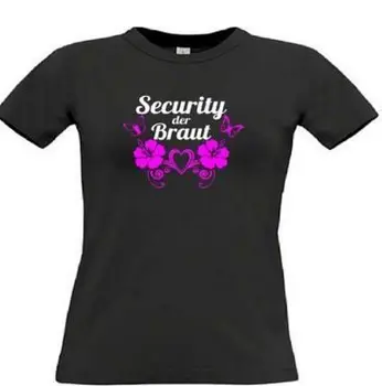Security der Braut - T-Shirt für den Junggesellinnenabschied - JGA Braut Security, Größe L (Packung mit 3 T-Shirt)
Security der Braut - T-Shirt für den Junggesellinnenabschied - JGA Braut Security, Größe L (Packung mit 3 T-Shirt)