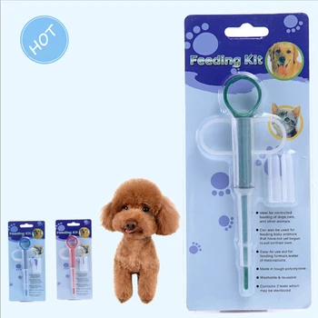 

1PC Pet Puppy Dog Feeder Leak-proof Dog Cat Medicine Dispenser PP Pills Capsule Tablet Pusher Feeding Injection Needle Kit